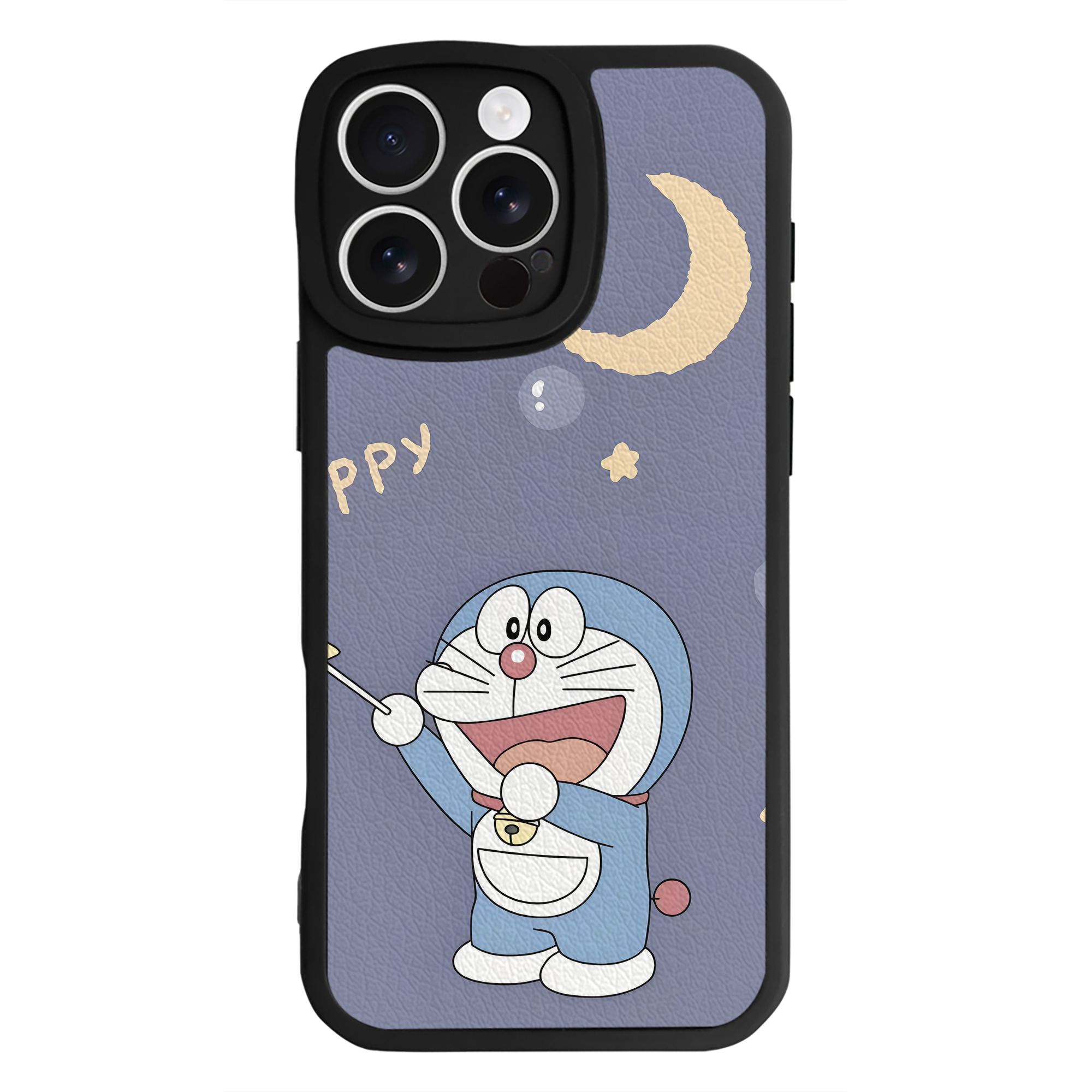 （画像用） ドラえもん Doraemon 【iPhone 16シリーズ対応】シリコンスマホケース（レザー調） 材質：シリコン